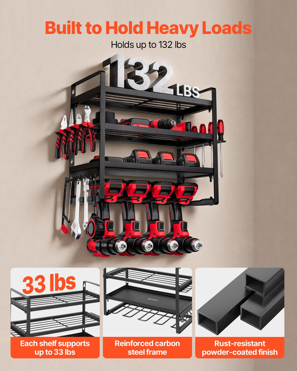 Power Tool Organizer Wall Mount