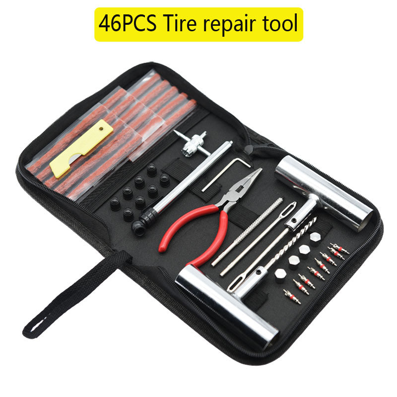 Kit de reparación de neumáticos con bolsa de tela de primeros auxilios rápidos
