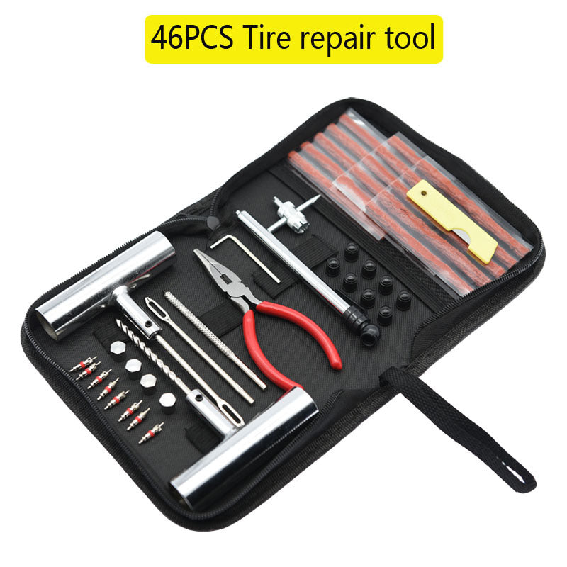 Kit de reparación de neumáticos con bolsa de tela de primeros auxilios rápidos