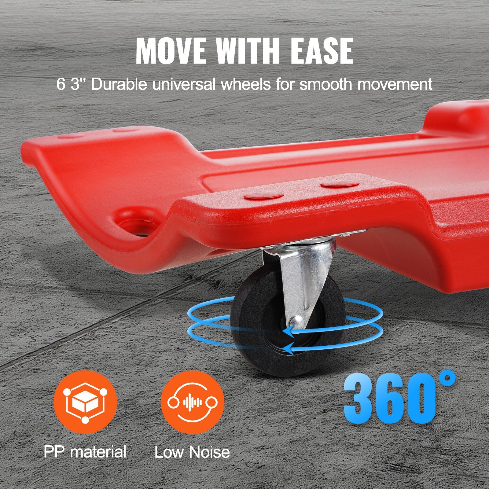 Mechanic Plastic Creeper, 36-Inch, 350 Lbs Capacity