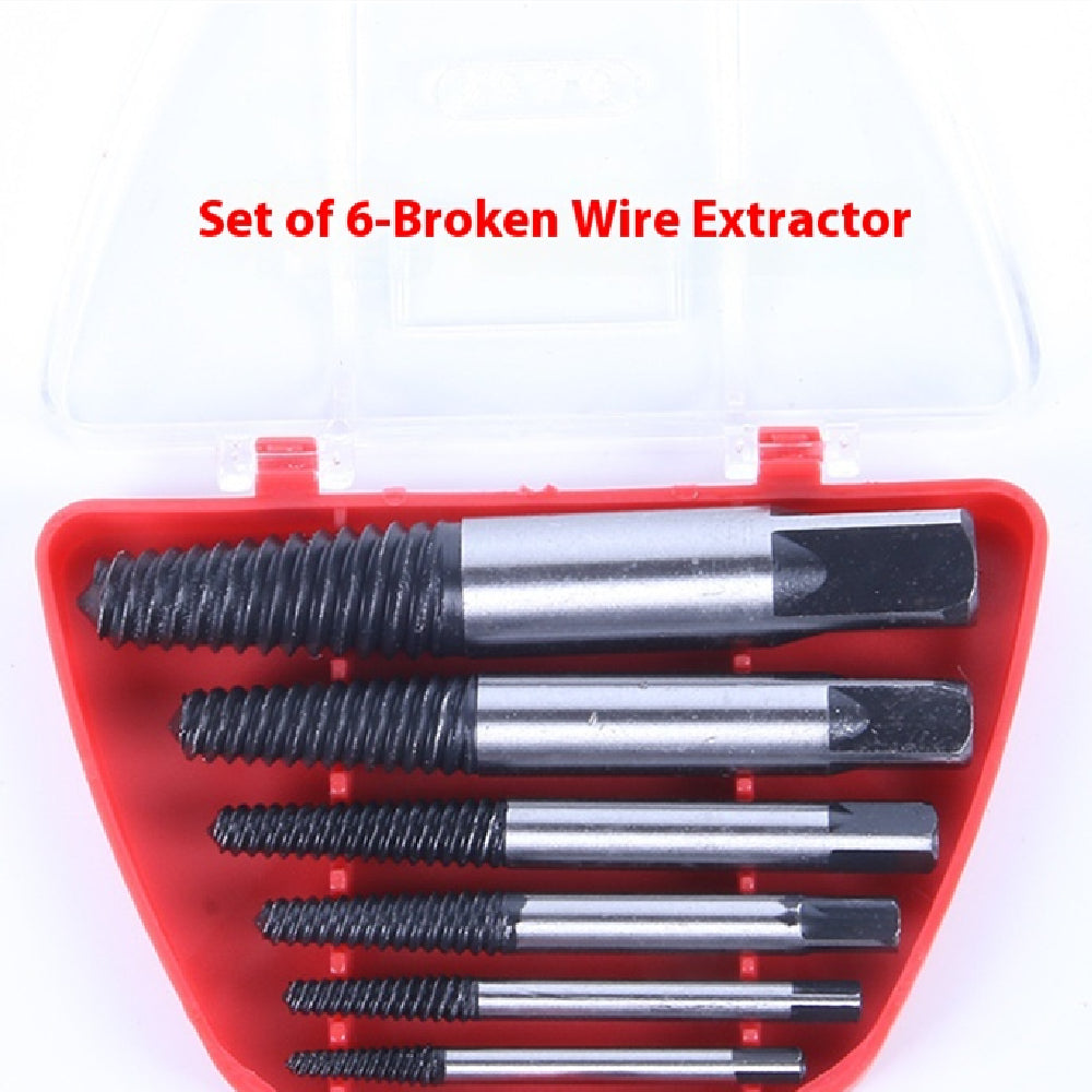 Extractor de alambre roto, 6 piezas, juego de herramientas para sacar clavos