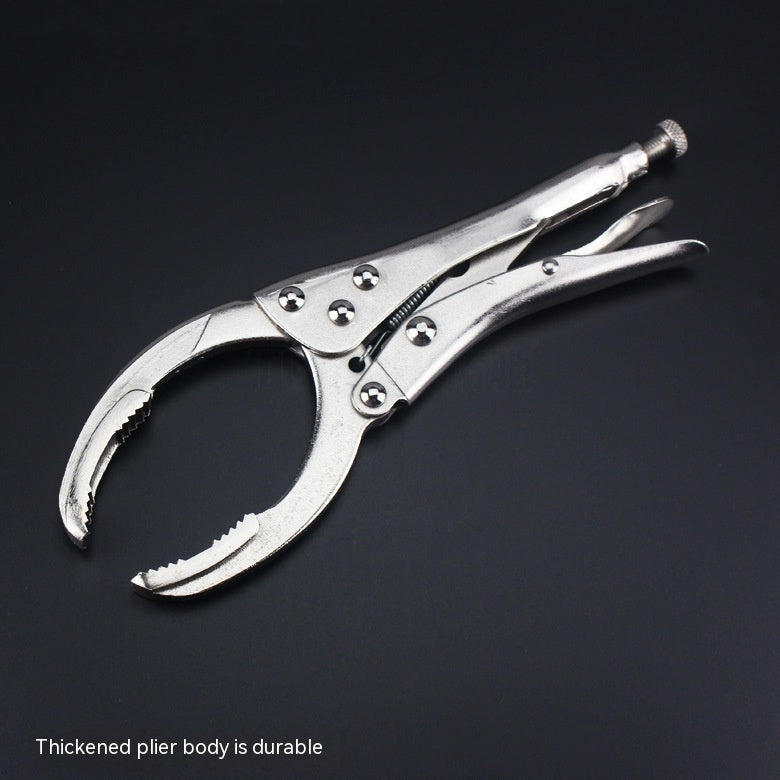 Llave para filtro de aceite con abrazadera