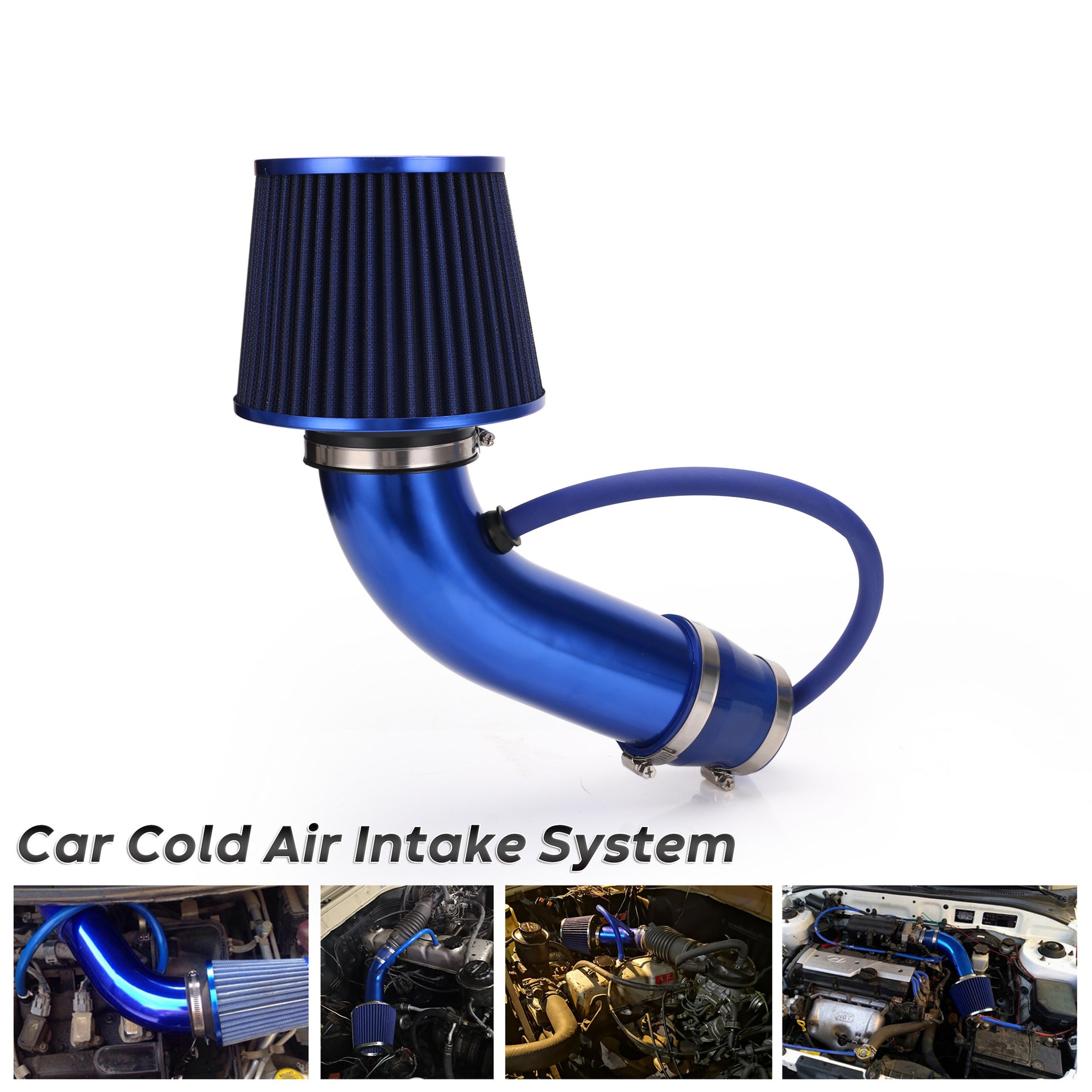 Filtro de aire de admisión con cabezal tipo hongo modificado para coche (76 mm y 3 pulgadas)