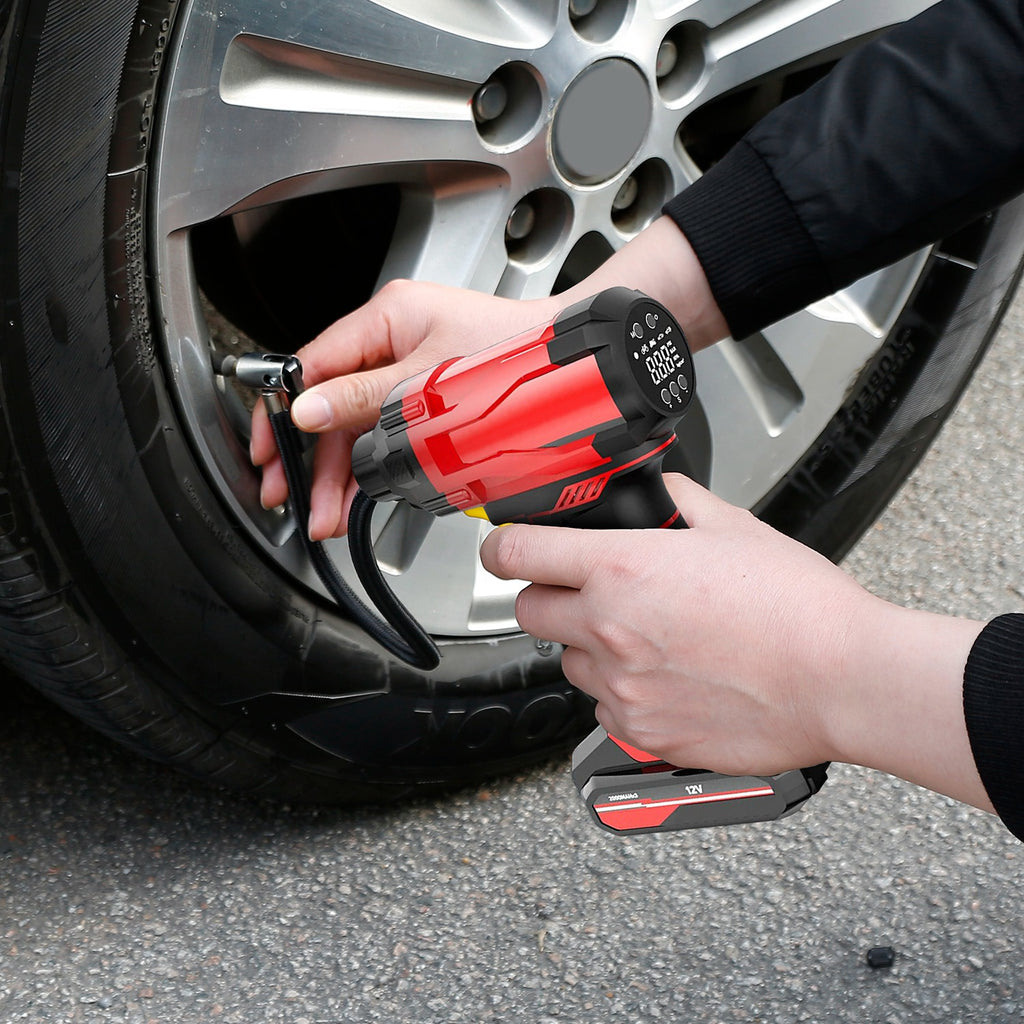 1Pc 150PSI Cordless Car Tire Inflator Rechargeable