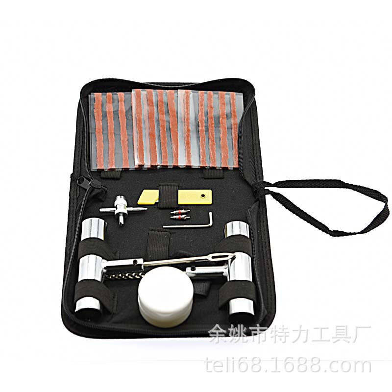 Kit de reparación de neumáticos con bolsa de tela de primeros auxilios rápidos
