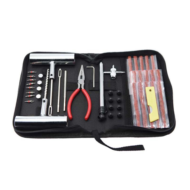 Kit de reparación de neumáticos con bolsa de tela de primeros auxilios rápidos