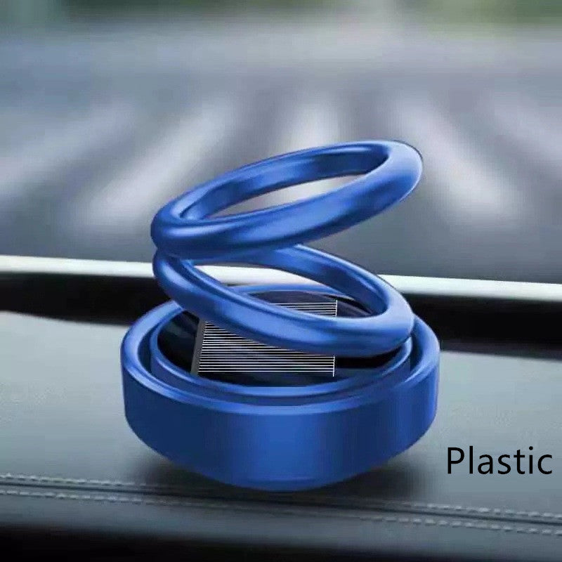 Ambientador solar para coche con rotación automática y aromatizante para asiento.