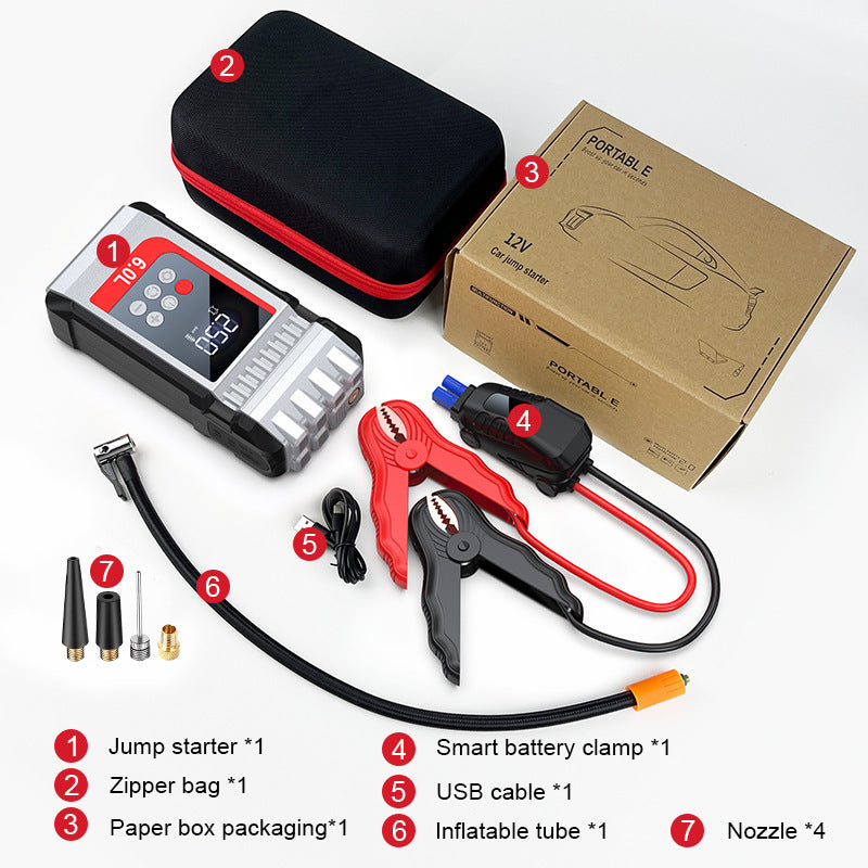 Arrancador / Jump Starter con inflador de aire integrado