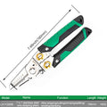 Pelacables multifuncional de acero inoxidable 7 en 1 para fibra óptica