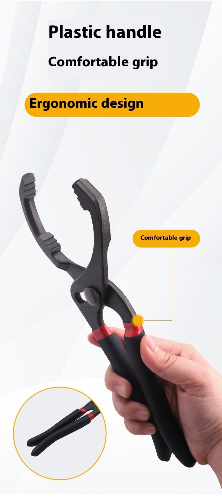 Llave para filtro de aceite / Herramienta de desmontaje / Abrazadera de filtro / Llave para filtro de aceite